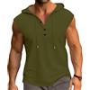 PRIVIMIX Canotta Uomo con Cappuccio Canottiera Palestra Estiva Felpa Maglietta Senza Maniche Bodybuilding Fitness Sportiva M-3XL