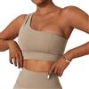 EWUHYFP Magliette da Yoga Reggiseno Sportivo ad Alta Elasticità Comodo Reggiseno Yoga Monospalla Donna Fitness Palestra Top Corsa Allenamento Intimo Push up Sexy Gilet