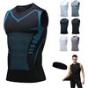 HItianya North Alpine - Gilet a compressione da uomo, traspirante, per corsa, palestra, allenamento