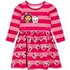 DREAMWORKS GABBY'S DOLLHOUSE Vestito | Abiti da Ragazza a Maniche Lunghe | Abito Gabby Cat per Bambini | età da 3 a 10 Anni | Rosa | 3-4 Anni