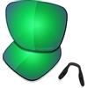 Saucer - Lenti di ricambio e naselli per occhiali da sole Oakley Crossrange XL OO9360, (High Defense - Verde giada polarizzato), Taglia unica