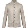 Duohropke Costume da principe da uomo blazer gotico steampunk frack cappotto uomo smoking festa vestito medievale vittoriana retrò giacca, bianco, XL