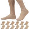 CALZITALY PACK 6/12 PAIA - Fantasmini Unisex In Microfibra, Calzini Bianco, Nero, Skin, Blu, 35-40, 41-46, Made In Italy (41-46, 12 Paia - Skin)