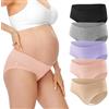 HBselect Slip per Mutande Gravidanza Morbido e Traspirante | Mutandine per Gestante a Vita Bassa e in Cotone Biancheria Intima in Gravidanza
