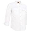 Dctop Camicia da uomo a maniche lunghe, con bottoni a pressione, tinta unita, vestibilità normale, per il tempo libero, da lavoro, da stirare