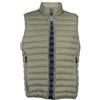 Coveri Gilet imbottito 100 gr full zip con interno in contrasto cromatico, Verde militare M