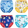 FLYISH DIRECT Confezione da 4 Mutandine di Apprendimento - Pantaloni da Addestramento per Neonati in Cotone Mutandine di Apprendimento per Bambini, 6T/130, 6 Anni