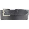 BELTINGER Cintura da donna in pelle bovina pieno fiore 3 cm | Cintura in pelle da donna 30mm | Cintura chino con fibbia in argento antico | Nero 100cm