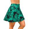 SHEKINI Controllo Addominale Donna Gonna da Nuoto Vita Alta Bikini Gonna da Sportivo Bikini Gonna Corta con Tasca Nascosta(M, Foglie Verdi)