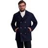 Nautica Men's Double Breasted Wool Peacoat,Navy,Large