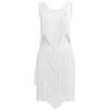 EFOGEP Abito da Donna con Nappe per Danza Latina Stile Vintage Anni 20 Senza Maniche Sexy Cocktail Party con Frange Stile Flapper Abiti Eleganti Mini Tango Samba Cha Cha Abbigliamento da Ballo da Sala
