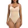 YIANNA Donna Shapewear Body Contenitivo Modellante Perizoma Bodysuit Pancera Snellente Shaper Pancia Piatta Contenitiva Beige S - M 5215