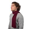 DALLE PIANE CASHMERE Mini Sciarpa Uomo 100% Cashmere - Bordeaux