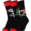 Mysocks Calzini natalizi unisex in cotone extra fine pettinato | Punta senza cuciture