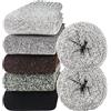 Jeasona 5 Paia di Calzini Termici da Donna, Caldi e Spessi per l'Inverno, Calze Natalizie Stuffer, Multicolore-99840, 38-40