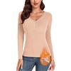 WOWENY Canottiera Termica da Donna con Pizzo, Senza Maniche, Invernale, con Scollo a V, in Pile