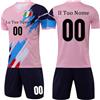 OPUTWDF Completo Calcio Bambino Personalizzata con Numero Nome Team Logo Maglia Calcio per Donne Uomini e Bambini - Maglia da Calcio