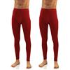 sesto senso Uomo 2 Pack Calzamaglia Lunga Intimo Uomo k2 (Rossovivo, S)