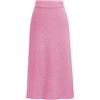 Generisch Gonna bianca da donna, invernale, in lana, di media lunghezza, calda, con alto contenuto di cotone, per la stagione fredda, nera, rosa intenso, L
