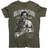 3styler T-Shirt Uomo Magnum PI The Hawaii Private Investigator - Serie TV Anni 80 - Linea Vintage - Cotone Organico 140 gr/mq