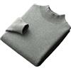 Niiyyjj Maglione da uomo in 100% lana merino a collo alto lavorato a maglia tinta unita maglione a collo alto spesso pullover casual