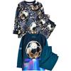 NEXT Ragazzo Confezione da 2 Pigiami a Maniche Lunghe Blue Football 6 Anni