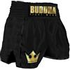 Buddha Fight Wear. Shorts Retro Premium. Appositamente progettati per Kick Boxing, Muay Thai, K1 o qualsiasi modalità di sport di contatto, Nero , M