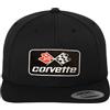 Chevrolet Licenza Ufficiale Corvette C3 Patch Cappello Snapback Premium (Nero)