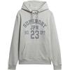 Superdry Athletic Ess Hoodie Maglione, Grigio, XXL Uomo