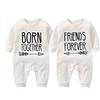 culbutomind 2 Tutine Per Neonati Gemelli Body Per Bambina Best Friend Born Together Bambino Neonato Divertenti Body Per Neonato Gemelli
