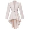 Generic Cappotto Steampunk Donna Coda Di Pia- Cappotto Medievale Manica Lunga Chic Elegante Collo Mao Tinta Unita Gotico Giacche Aderenti Vittoriane Vintage Rinascimento Giacca Per Halloween Carnevale 2025