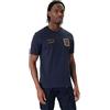 Aeronautica Militare t-Shirt TS2544 con Patch Frecce Tricolori, Maglia, Maglietta, Felpa, da Uomo (IT, Testo, XL, Regular, Regular, Blu Navy)