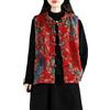 Generic Stile Cinese Hanfu Top Giacca Imbottita Donna Orientale Primavera Gilet Rosso
