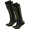 Iron-Ic - Set 2 Paia Calze Tecniche Unisex Thermic Seamless per Sport Invernali Expyra Termiche e Traspiranti - Art. 920196_2PZ (45/47, Black/lime)
