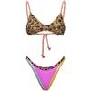 F**K Bikini Donna Top Regolabile con Slip Fisso Fantasia SW0111X10