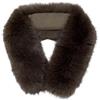 PH PandaHall Collare in pelliccia sintetica con cappuccio in pelliccia, sciarpa staccabile avvolgente in peluche, scaldacollo da donna per inverno, cappotto, giacche, decorazione, 83 x 13 cm, Marrone
