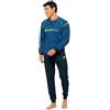 Lotto Pigiama Uomo Cotone Lungo - Mercerizzato - Pigiama Uomo Estivo Leggero Anche Taglie Forti (1177 Jeans, XXL)