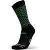 Oxeego Calze Trail Running a Compressione, Termiche, Ossigenanti e Antibatteriche - Calzini Rinforzati da Corsa su Strada e Terreni Misti (Trail 2024 - Smeraldo/Indaco 43/46)