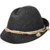 Melegari Faustmann Cappello Tirolese Sepplhut Eibsee | Cappello da Montagna | Cappello Alpino | Uomo Donna | Estate/Inverno (Antracite, 62)