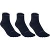 Azarxis Calze Trail Running Uomo Donna Calzini con 5 Dita Separate Calzini Traspiranti Antiscivolo Calze Fivefingers da Caccio Bici Corsa Maratona (IT, Testo, S, Regular, Regular, Nero)