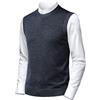 Herothorn Maglione Panciotto Gilet Canotte Sweater Felpa da Uomo Lavorato a Maglia Senza Maniche Smanicato Pullover Maglieria Panciotto