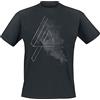 Linkin Park Smoke Logo Unisex T-Shirt Nero 100% Cotone Regular