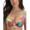 Vivisence Donna Reggiseno Bikini Spalline Regolabili Perfetto per La Spiaggia 3231, Arancione-Verde,5D