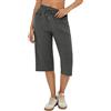 Demegimi 3/4 Pantaloni Sportivi Donna in Cotone Pantaloni Sportivi Vita Alta Larghi Pantaloni Donna per Casual Fitness Trekking Running S-3XL