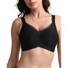 Renzalio Reggiseno con seni grandi, forte tenuta senza ferretto, coppe morbide imbottite, senza cuciture, di grandi dimensioni, per seni appesi, Creamy Push Up T Shirt Reggiseno con ampia fascia sotto