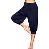 Terecey Pantaloni Yoga Donna Harem Vita Alta Tasche Coulisse Gamba Larga | Design Harem,Tessuto Morbido,Caduta Fluida, Yoga Pilates, Casa Viaggio Tempo Libero