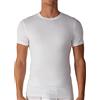 Intimitaly 3 Magliette Intime Uomo Cotone Caldo Termico Scollo a V e Girocollo Pacco da 3 T Shirt Manica Corta Cotone Caldo (XL, 3 Girocollo Bianche)