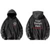 East-hai-buy Felpa con Cappuccio Personalizzata Felpa Personalizzato Progetta Il Tuo Logo/Immagine/Testo Uomo Donna Fai-da-Te Cotone Vintage Casual Harajuku Streetwear Custom Hoodie,M
