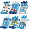 Welwoos Calzini corti per bambini Boys Ankle Socks No Show Funny Odd Cartoon Novelty Cotton Low Cut Socks 6 Paia Regali Forniture per Calze per Bambini Ragazzi