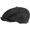 WOUND Cappello Uomo Newsboy in Cotone Berretti da Uomo Berretti Firmati Retrò Cappello da Sole Estivo Boina, Nero, 55-59 Cm